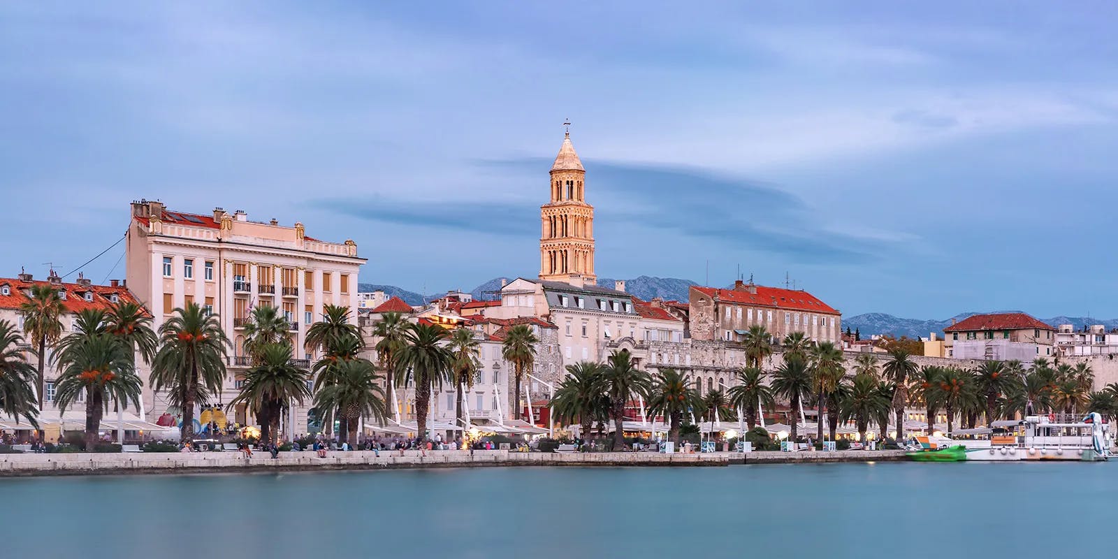 Die Strandpromenade von Split - so stellt man sich Urlaub vor